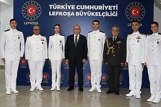 MSÜ Deniz Harp Okulu öğrencilerinden Türkiye'nin Lefkoşa Büyükelçiliği’ne ziyaret