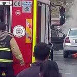 Kocaeli Şehir Hastanesi Otoparkında Otomobil Yangını
