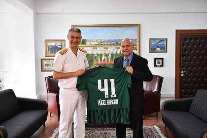 Kocaelispor Başkanı Durul'dan Tümamiral Darcan'a Hayırlı Olsun Ziyareti