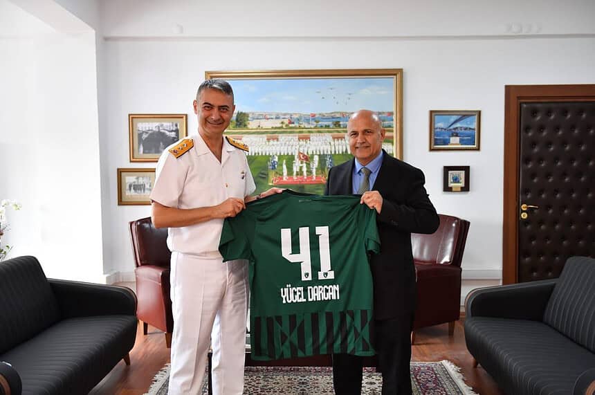 Kocaelispor Başkanı Durul'dan Tümamiral Darcan'a Hayırlı Olsun Ziyareti