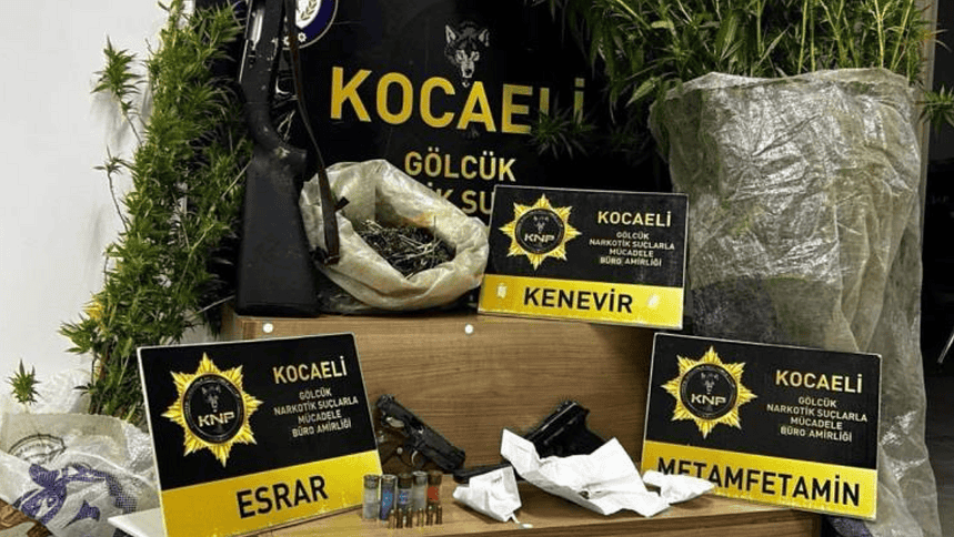 Uyuşturucu operasyonunda esrar, metamfetamin ve kenevir ele geçirildi