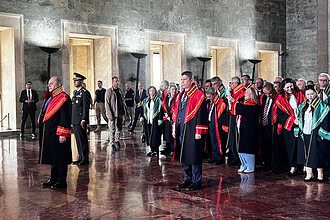 Yargıtay Başkanı Ömer Kerkez Ve Yargıtay Heyeti Adli Yıl Açılışında Anıtkabir'i Ziyaret Etti