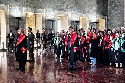 Yargıtay Başkanı Ömer Kerkez Ve Yargıtay Heyeti Adli Yıl Açılışında Anıtkabir'i Ziyaret Etti