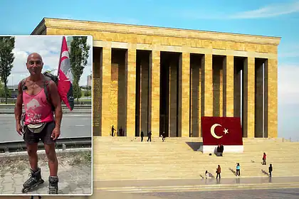 Almanya'dan Patenle Anıtkabir'e Ulaşmak İsteyen Murat Sağlam 10 Ülke Aşıp Darıca'da Mola Verdi
