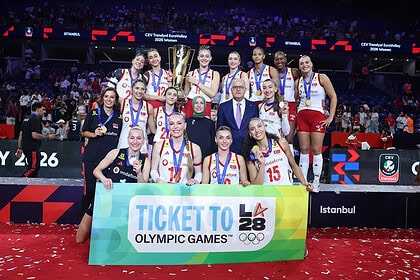 Tarihi Zaferin Ardından Dev Gurur! Filenin Sultanları 2028 Los Angeles Olimpiyatları'na Doğrudan Katılma Hakkı Elde Etti