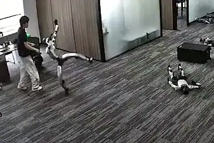 Çin'de İnsansı Robot Tanıtımda Geliştiricisine Tekme Attı