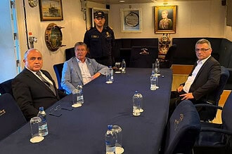 Cumhurbaşkanı Erhürman TCG Işın'a Çıktı: Girne'de Aramayı Yerinde Takip Etti
