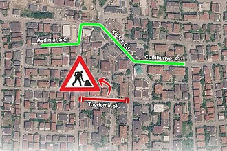 Derince'de O Sokakta Yıkım Var: 144 ve 145 Numaralı Hatların Güzergâhı Değişti