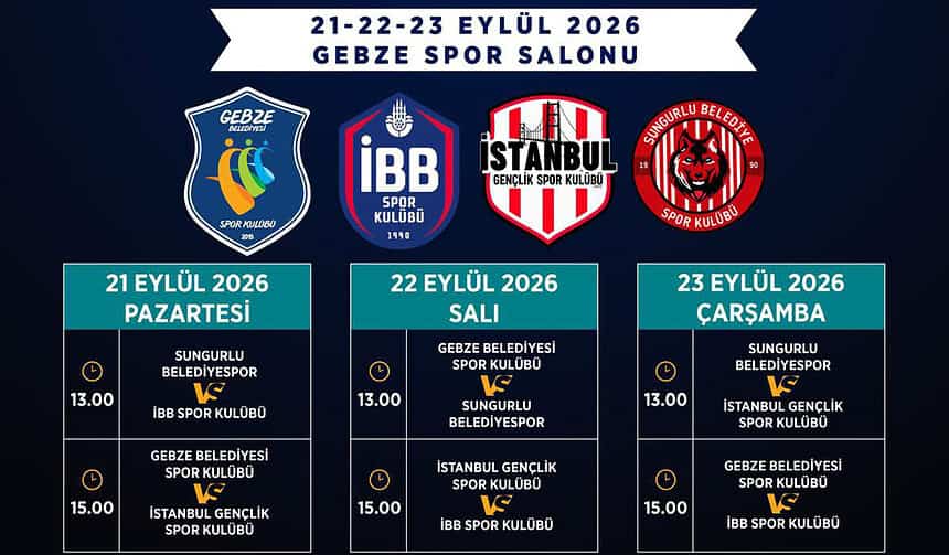 Gebze Belediyesi’nden Merhum Başkan Yardımcısı Dursun Ali Arslan Anısına Voleybol Turnuvası!