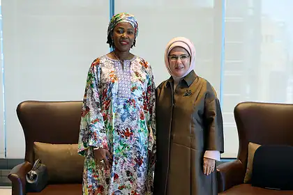 Emine Erdoğan New York'ta Fatima Maada Bio ile Buluştu