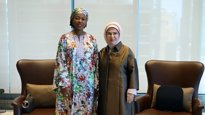 Emine Erdoğan New York'ta Fatima Maada Bio ile Buluştu