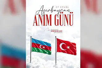 Erdoğan Azerbaycan'ın Anım Günü'nü Andı: "Karabağ Ebediyen Azerbaycan Toprağı"