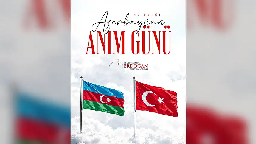 Erdoğan Azerbaycan'ın Anım Günü'nü Andı: "Karabağ Ebediyen Azerbaycan Toprağı"