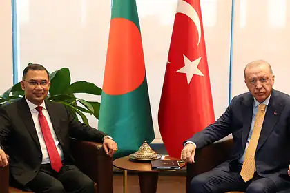 Erdoğan New York'ta Bangladeş Başbakanı Rahman ile Görüştü