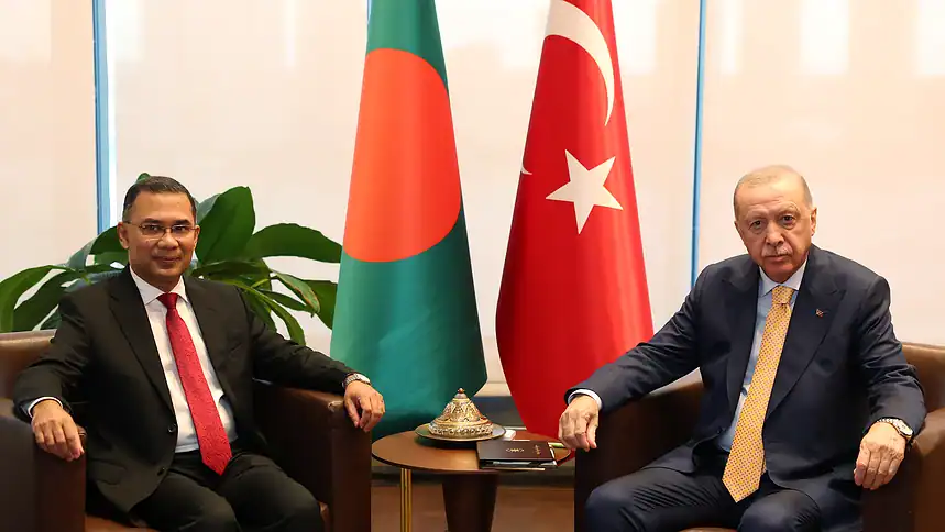 Erdoğan New York'ta Bangladeş Başbakanı Rahman ile Görüştü