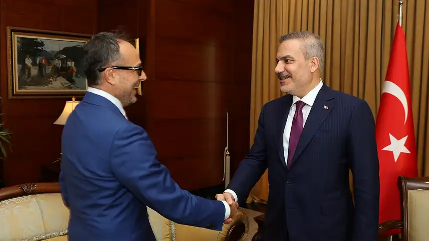 Fidan Bakü'de TÜRKPA Genel Sekreteri Ramil Hasan'ı Kabul Etti