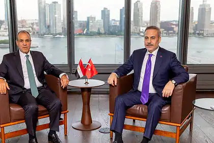 Fidan New York'ta Mısırlı Mevkidaşı Abdelatty ile Görüştü