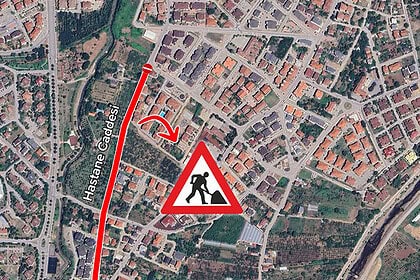 Gölcük Çiftlik Mahallesi'nde Yol Çalışması: Hastane Caddesi 2 Gün Kapalı