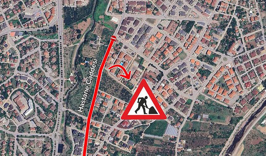 Gölcük Çiftlik Mahallesi'nde Yol Çalışması: Hastane Caddesi 2 Gün Kapalı