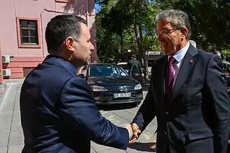 Gürlek, KKTC Başbakanı Üstel'i Ağırladı: Gemi Kazasında İş Birliği Sürüyor