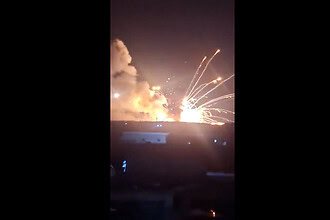 Halep'te Suriye Savunma Bakanlığı'na Ait Mühimmat Deposunda Patlama