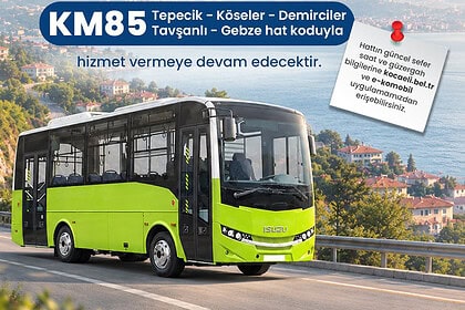 Gebzelilerin Dikkatine! O Otobüs Hattının Numarası Ve Statüsü Değişti!