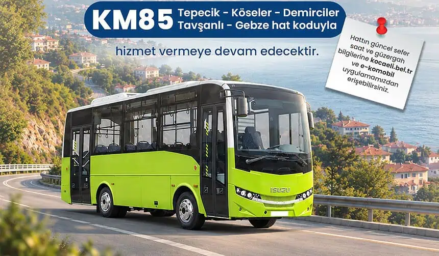Gebzelilerin Dikkatine! O Otobüs Hattının Numarası Ve Statüsü Değişti!