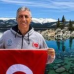 Kilo Vermek İçin Yüzmeye Başladı, Tahoe Gölü'nü Geçen İlk Türk Oldu