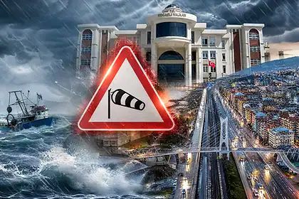 Kocaeli'de Denizlere Fırtına Uyarısı: Rüzgar 75 Kilometreye Ulaşacak