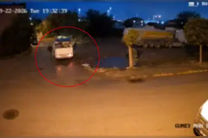 Körfez'de Kaçak Atık Dökecekken Kameraları Görünce Toplayıp Kaçtılar