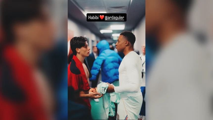Mbappe Maç Sonrası Arda'yı Etiketledi: "Habibi" Notu Viral Oldu