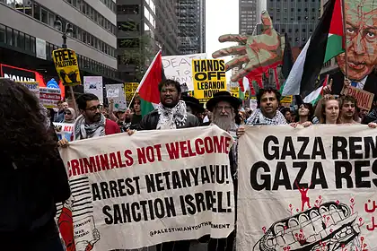 New York'ta Netanyahu Protestosunda Susan Sarandon Dahil 103 Kişi Gözaltına Alındı