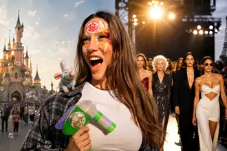 Serenay Sarıkaya Disneyland'da: Yarın Dünya Yıldızlarıyla Aynı Podyuma Çıkacak