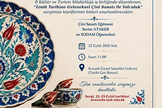 İzmit Tarihi Gar Binası'nda Kültür Sanat Rüzgarı: SODAM Çini Sergisi Sanatseverleri Bekliyor!