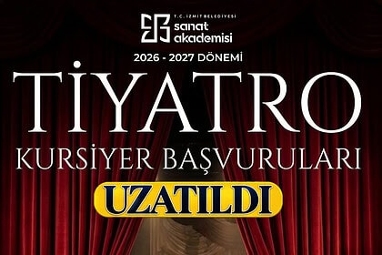 İzmit Sanat Akademisi Tiyatro Kursiyer Başvuruları 27 Eylül'e Uzatıldı!