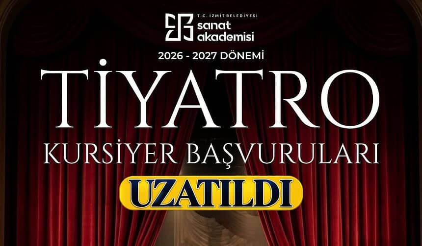 İzmit Sanat Akademisi Tiyatro Kursiyer Başvuruları 27 Eylül'e Uzatıldı!