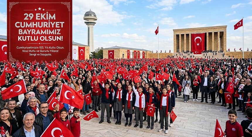 29 Ekim Kutlama Mesajları Resimli 2026: Kutlama Programı | 29 Ekim Şiirleri 4 Kıtalık