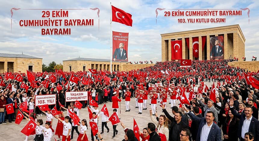 29 Ekim Kutlama Mesajları Resimli 2026: Kutlama Programı | 29 Ekim Şiirleri 4 Kıtalık