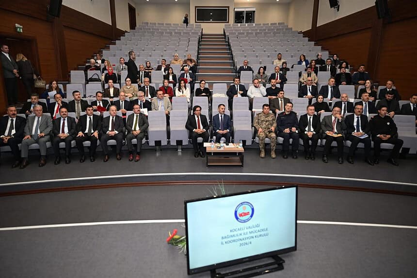 Kocaeli Vali İlhami Aktaş Başkanlığında Bağımlılıkla Mücadele İl Koordinasyon Kurulu Toplandı!