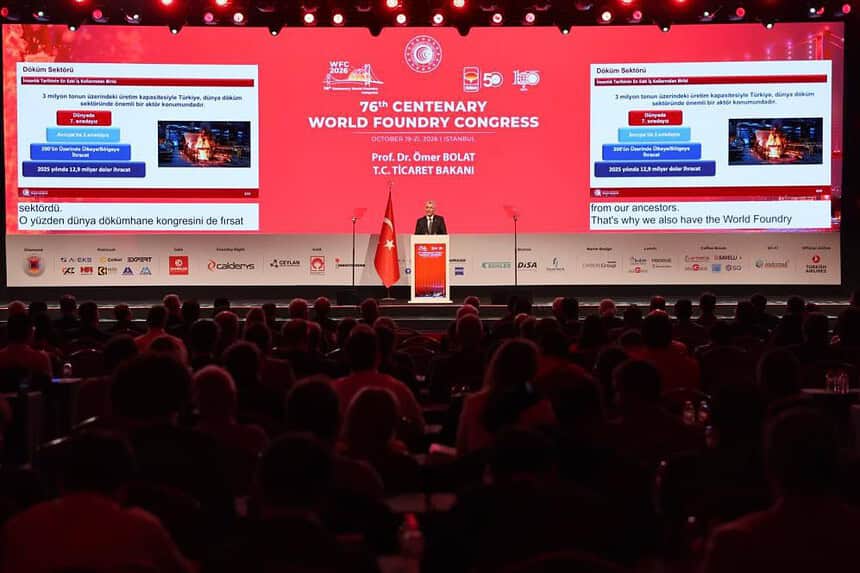 Bakan Bolat ‘‘Türkiye’nin döküm sanayisi sektöründe üretim kapasitesi 3 milyon ton’’