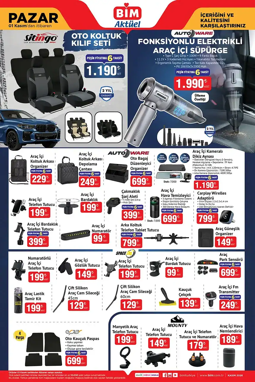 BİM 1 Kasım 2026 Kataloğu: DJI Neo Drone, Philips Kazanlı Ütü ve Şarjlı Süpürge Geliyor!