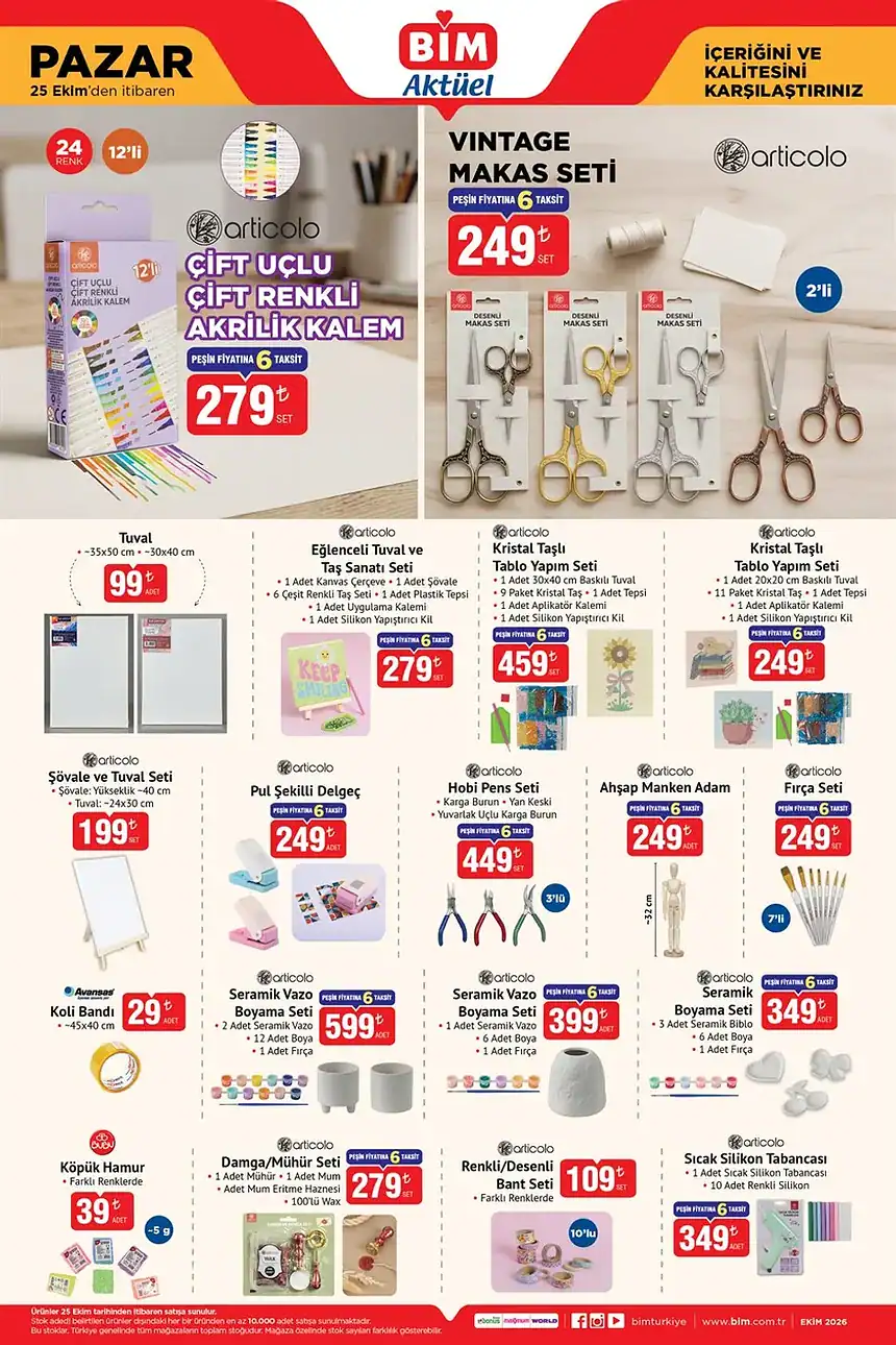 BİM 25 Ekim 2026 Kataloğu: Kumtel Isıtıcı, Tefal Ürünleri ve Olta Takımı Geliyor!