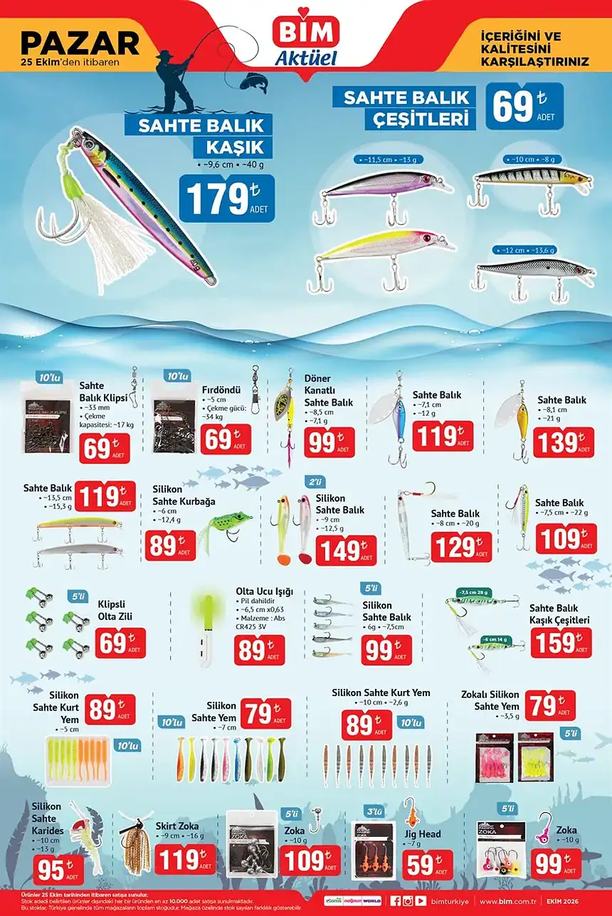 BİM 25 Ekim 2026 Kataloğu: Kumtel Isıtıcı, Tefal Ürünleri ve Olta Takımı Geliyor!