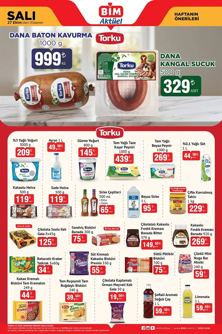 BİM 27 Ekim 2026 Kataloğu: 48'li Dev Tuvalet Kâğıdı, Bebek Bezi Aylık Paket, Hyaluronik Asit Serum