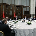 Cumhurbaşkanı Erdoğan, yüksek mahkeme başkanlarıyla bir araya geldi