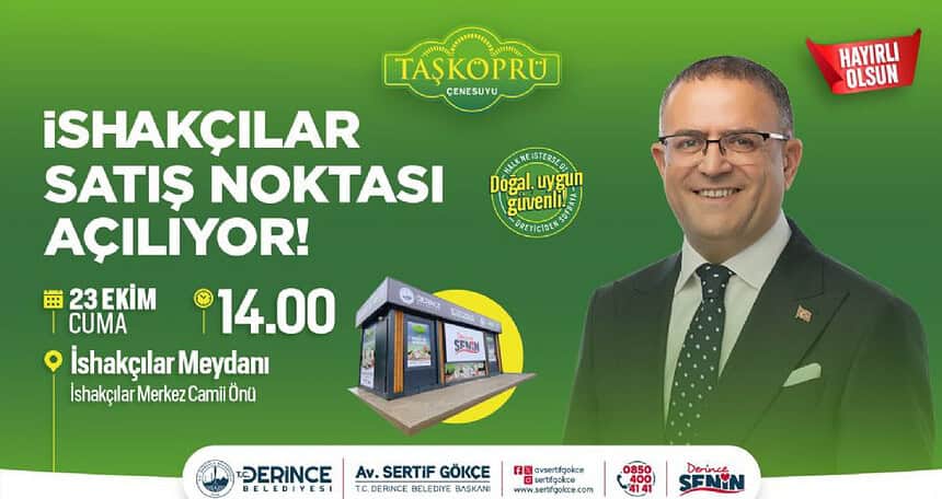 DERTAŞ Taşköprü Süt Ürünlerinin 11. Satış Noktası Derince İshakçılar’da Açılıyor!