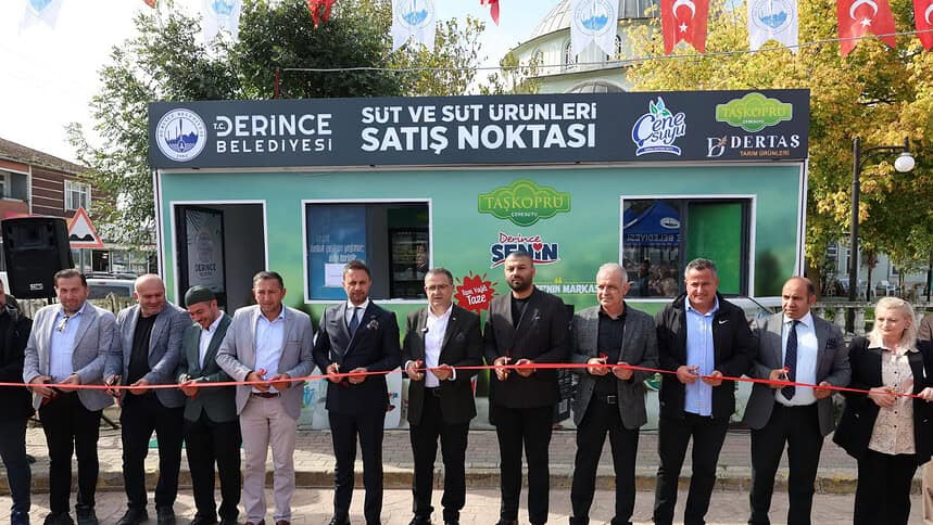 Derince Belediyesi DERTAŞ 11. Satış Noktasını İshakçılar'da Açtı: Doğal Süt Ve Süt Ürünleri Tüketiciyle Buluşuyor!