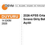 2026 KPSS Ortaöğretim Sınav Giriş Belgeleri ÖSYM AİS’te Erişime Açıldı!