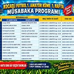 KOCAELİ 1. AMATÖR KÜME’DE 2026-2027 YILI İLK HAFTA PERDESİ CUMA GÜNÜ AÇILIYOR