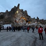 Kapadokya'da yıkılan peribacasının altında kalan 1 kişinin cansız bedenine ulaşıldı